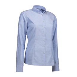 Seven Seas, Oxford Skjorte, Long Sleeve, Dame, Light Blue